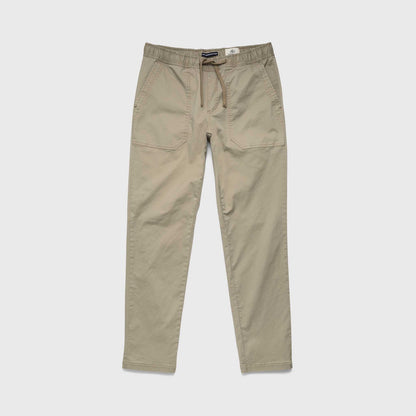 Tyler Poplin Utility Pant – Khaki, Soft Stretch, Jogger Fit - The Dock Drop