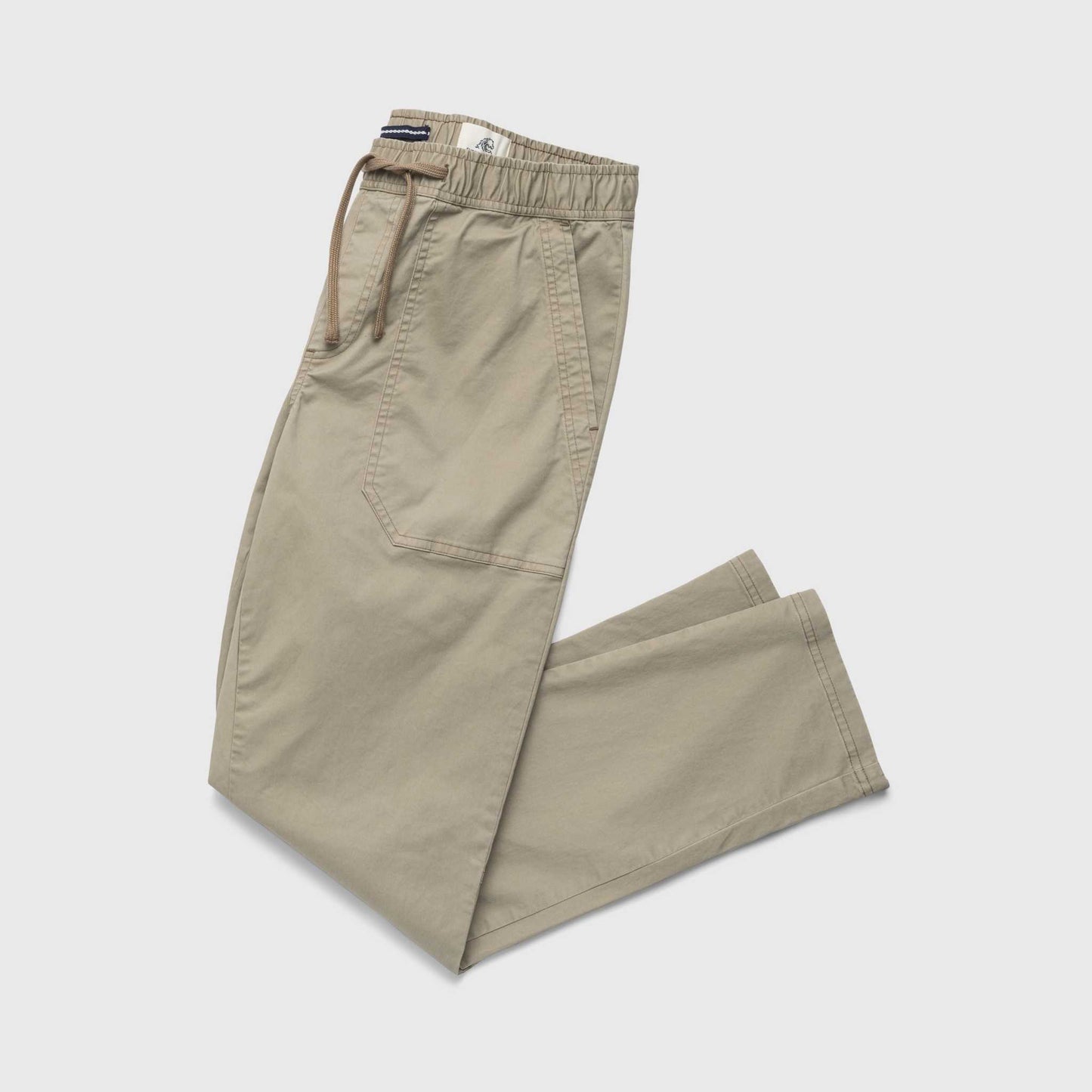 Tyler Poplin Utility Pant – Khaki, Soft Stretch, Jogger Fit - The Dock Drop