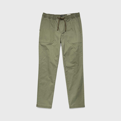 Tyler Poplin Utility Pant – Lichen Green, Soft Stretch, Jogger Fit - The Dock Drop