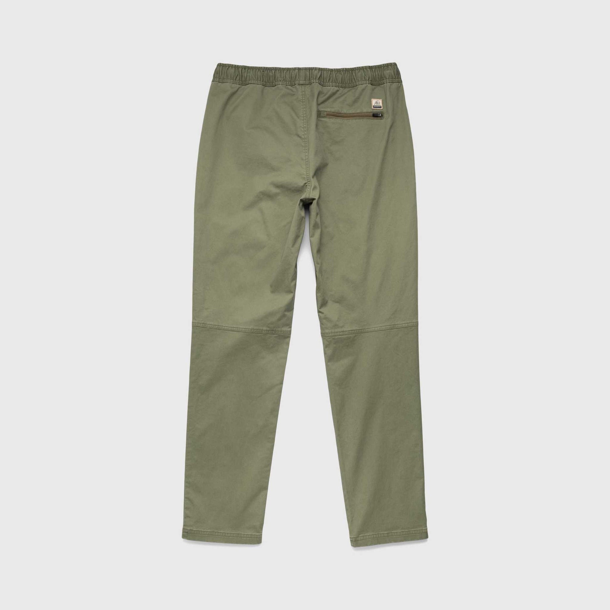 Tyler Poplin Utility Pant – Lichen Green, Soft Stretch, Jogger Fit - The Dock Drop