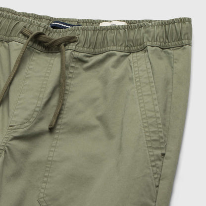 Tyler Poplin Utility Pant – Lichen Green, Soft Stretch, Jogger Fit - The Dock Drop