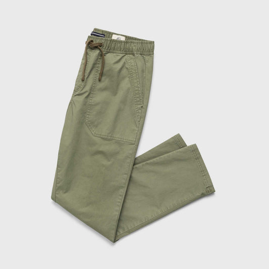 Tyler Poplin Utility Pant – Lichen Green, Soft Stretch, Jogger Fit - The Dock Drop