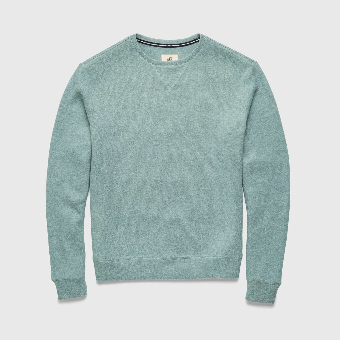 Butch Cashmist Crewneck - Aqua Heather - The Dock Drop
