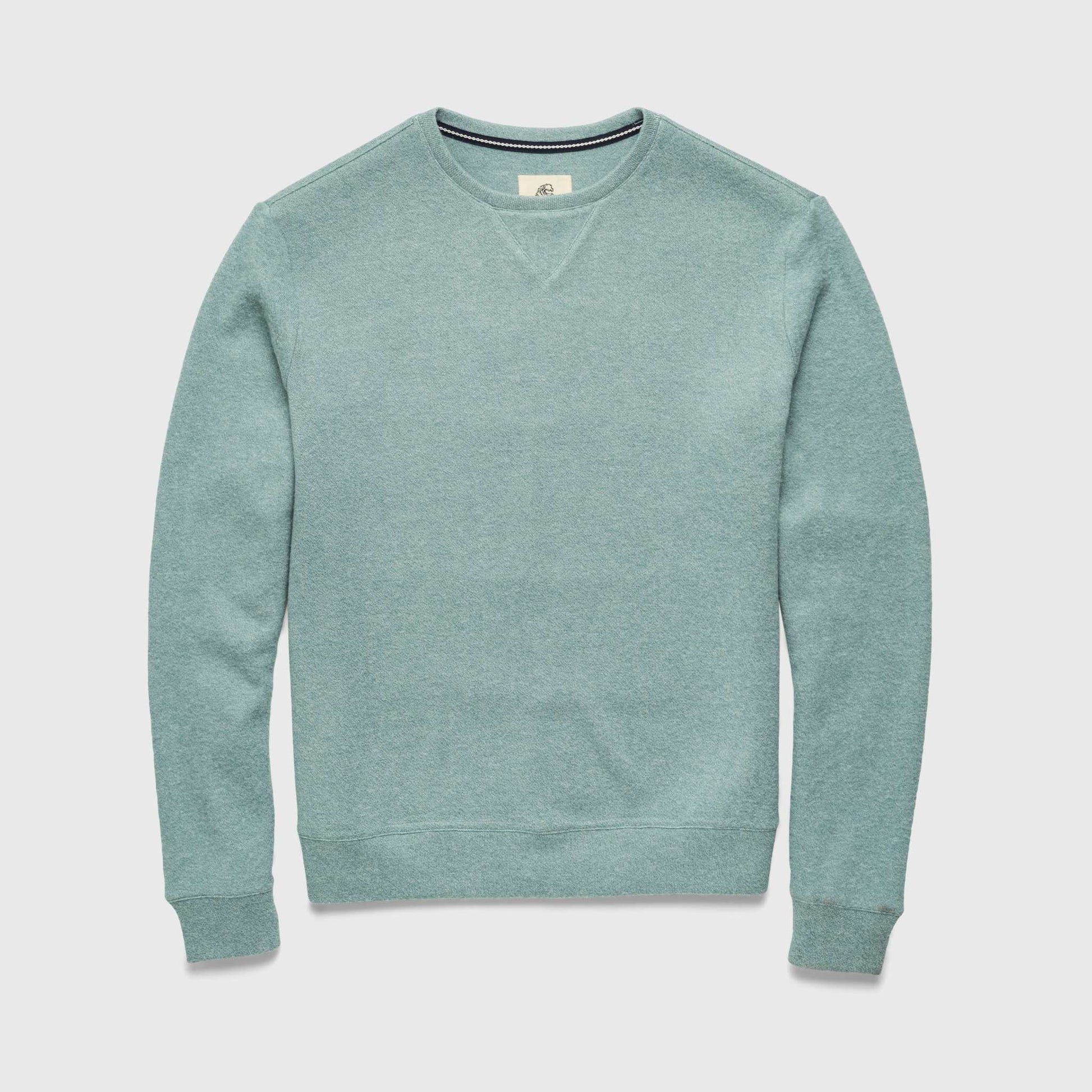 Butch Cashmist Crewneck - Aqua Heather - The Dock Drop