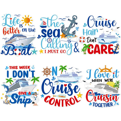 6 Pcs Cruise Birthday Door Magnet Set