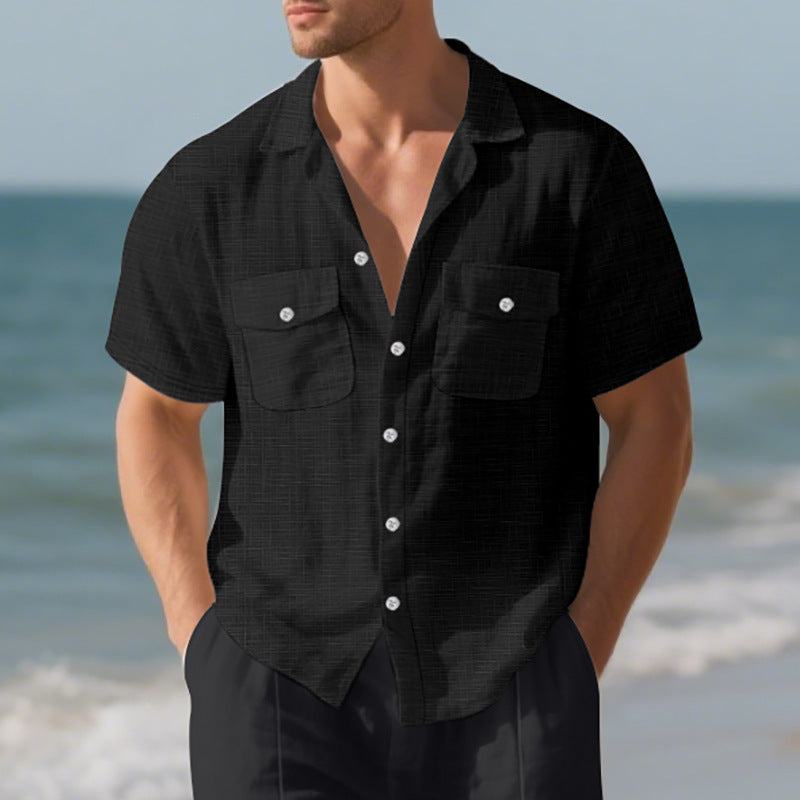 BreezeBay Men’s Casual Holiday Shirt - The Dock Drop