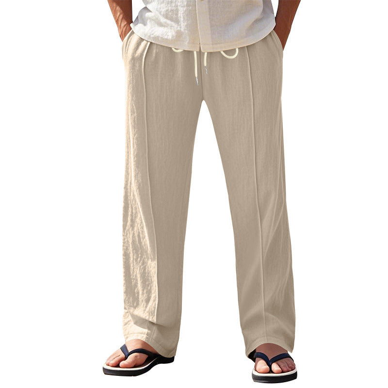 Harbor Drift™ Men’s Wide-Leg Linen Pants – Relaxed Coastal Fit - The Dock Drop