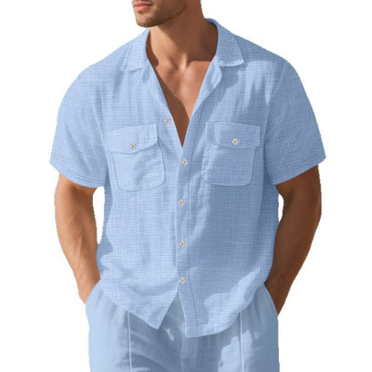 BreezeBay Men’s Casual Holiday Shirt - The Dock Drop