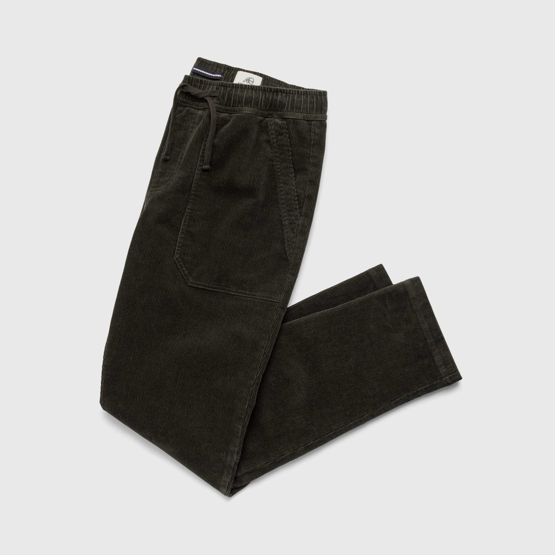 Tyler Poplin Utility Pant –Peat Moss Soft Stretch, Jogger Fit - The Dock Drop