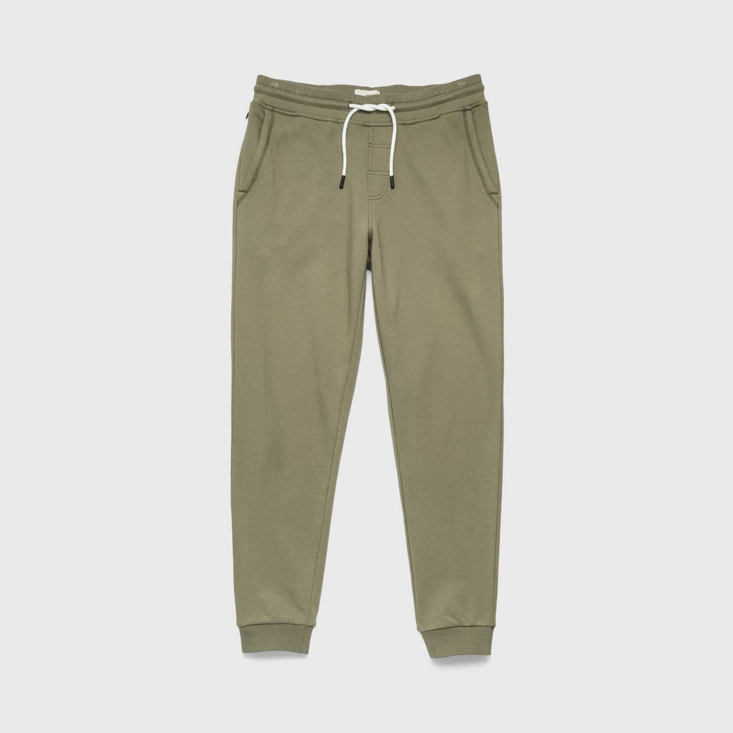 Dune Drawstring Terry Jogger - Lichen Green - The Dock Drop