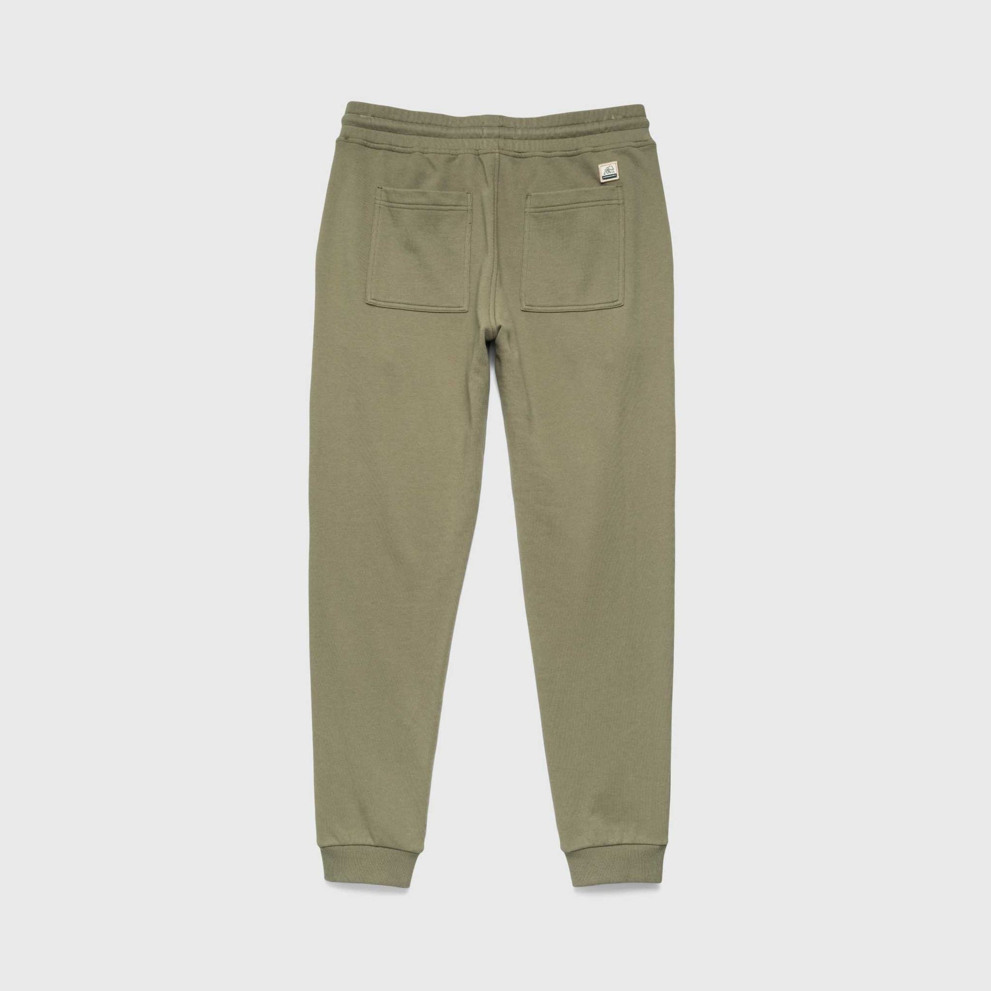 Dune Drawstring Terry Jogger - Lichen Green - The Dock Drop