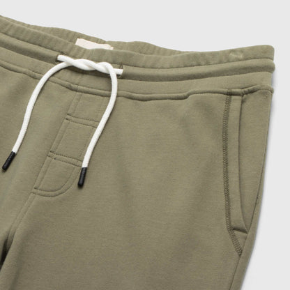 Dune Drawstring Terry Jogger - Lichen Green - The Dock Drop