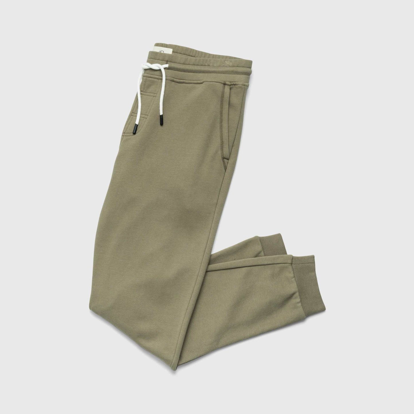 Dune Drawstring Terry Jogger - Lichen Green - The Dock Drop