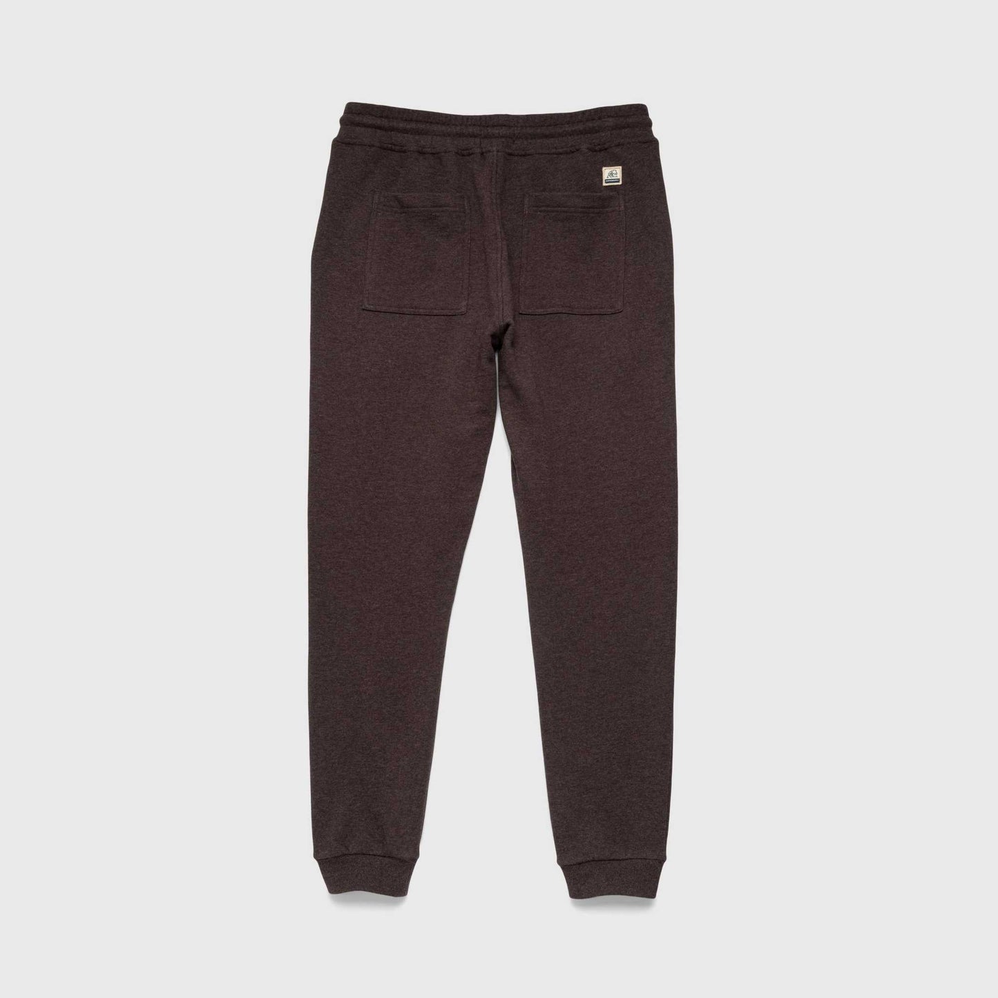 Dune Drawstring Terry Jogger – Brown Heather, Soft French Terry - The Dock Drop