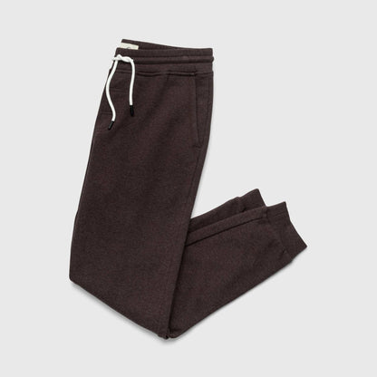 Dune Drawstring Terry Jogger – Brown Heather, Soft French Terry - The Dock Drop