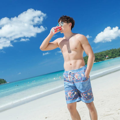 Denim-Look Matching Swim Set – Trunks & Two-Piece (Teens) - The Dock Drop