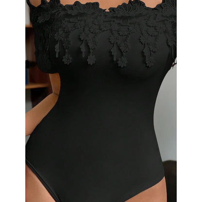 Off-Shoulder Lace Bodysuit - The Dock Drop