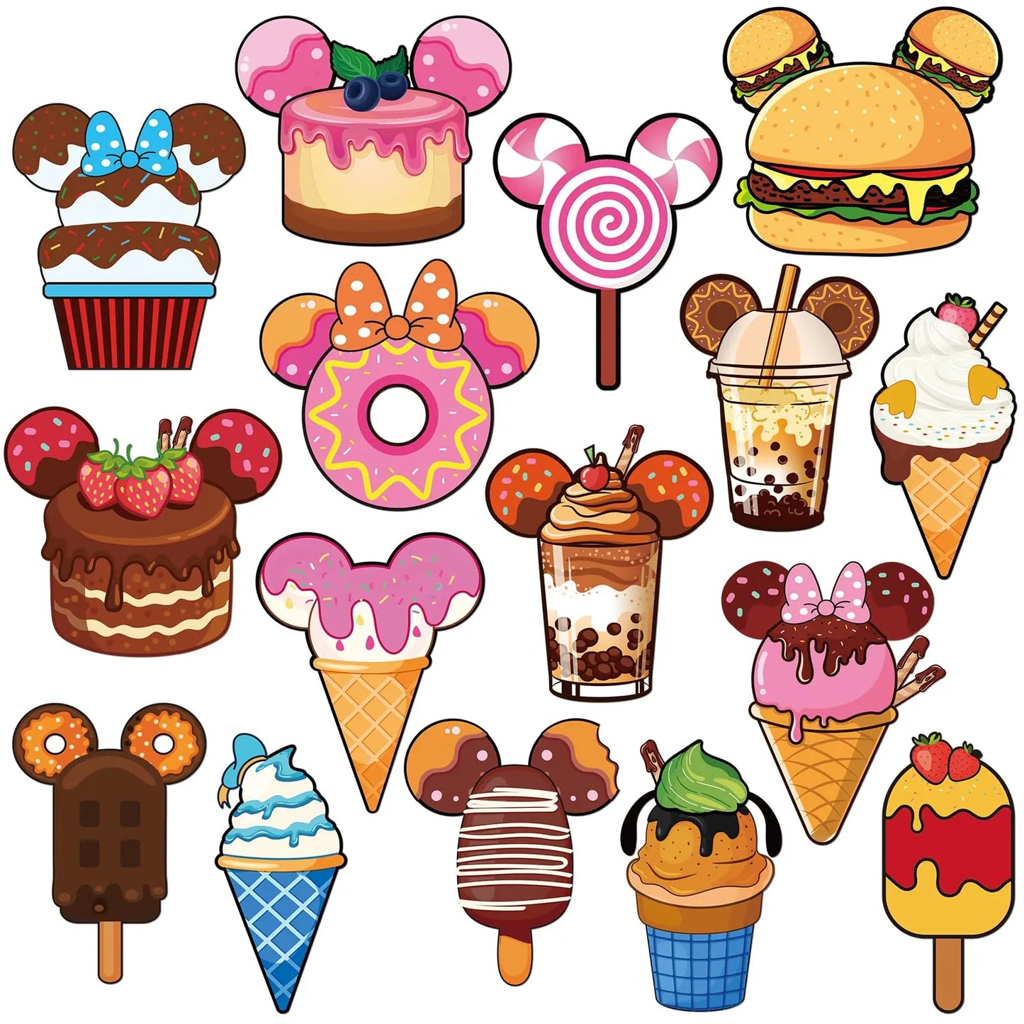 16 Pcs Birthday Cruise Door Magnets Decorations