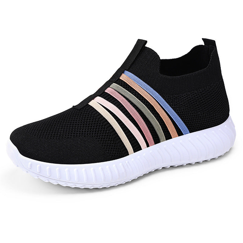 Women’s & Teens’ Casual Slip-On Sneakers – Breathable Mesh, Soft Sole