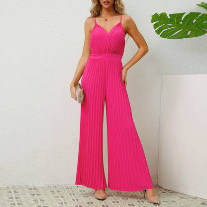 Midnight Flow™ Pleated Jumpsuit