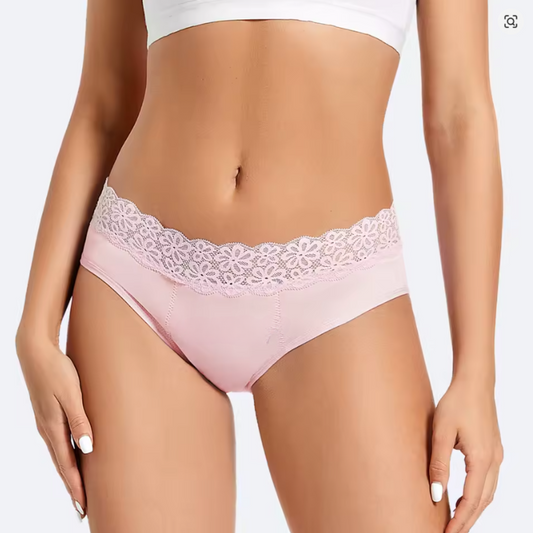LunaLuxe Lace Period Briefs
