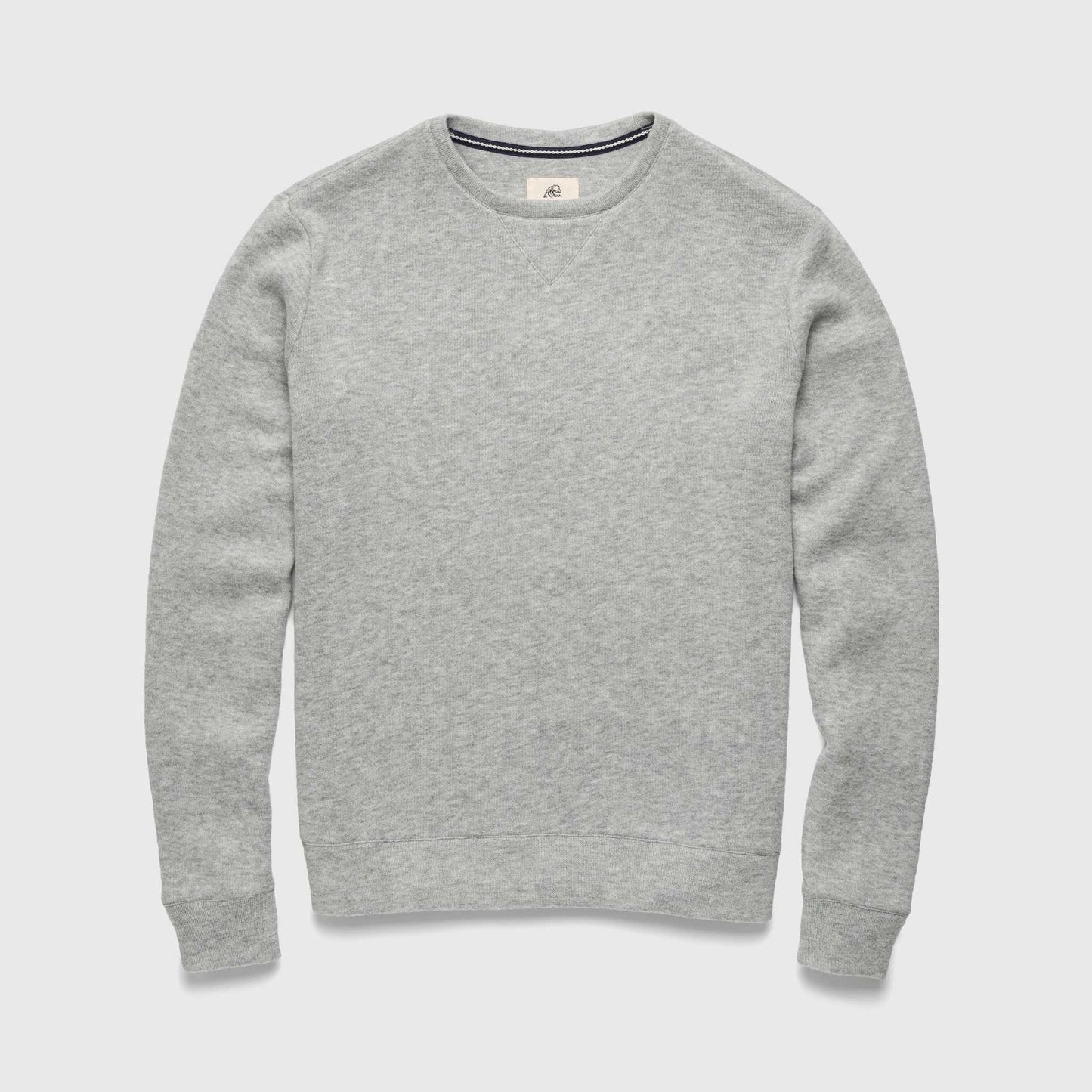Butch Cashmist Crewneck - Heather Grey - The Dock Drop