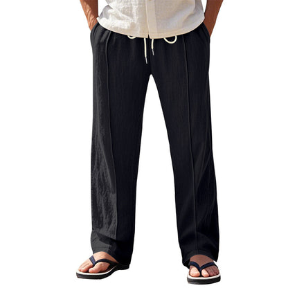 Harbor Drift™ Men’s Wide-Leg Linen Pants – Relaxed Coastal Fit - The Dock Drop