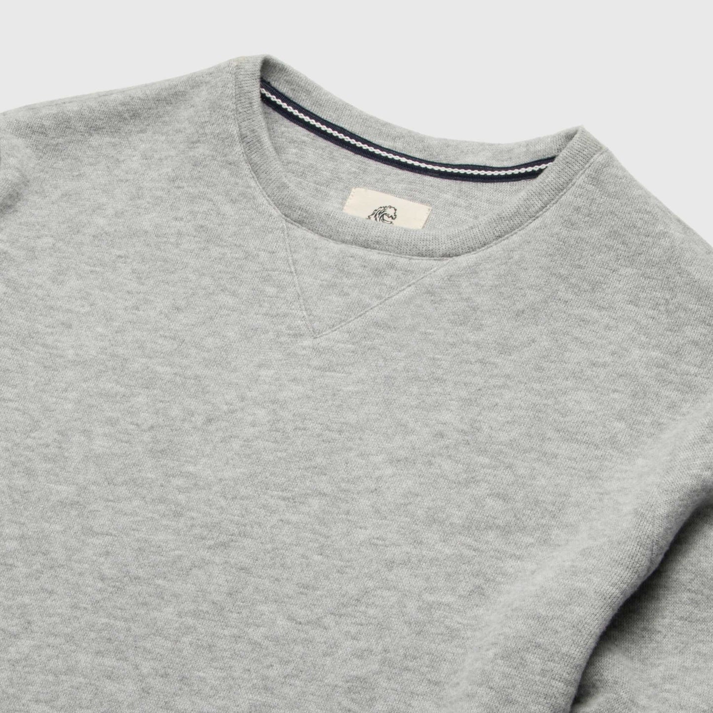 Butch Cashmist Crewneck - Heather Grey - The Dock Drop