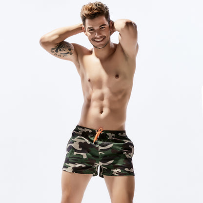 Tropical Print Swim Trunks – Quick-Dry Beach Shorts (S–3XL)