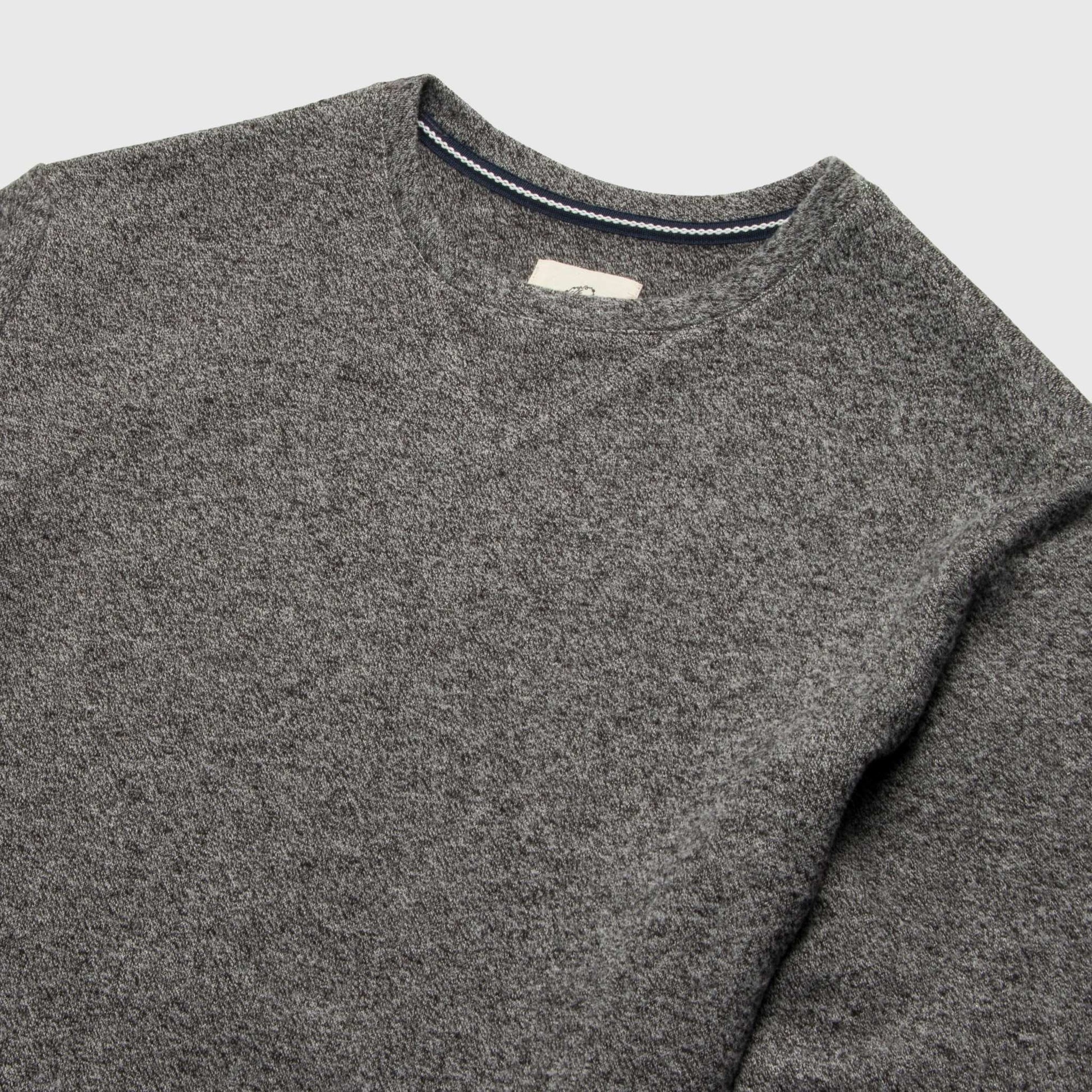 Butch Cashmist Crewneck - Charcoal Heather - The Dock Drop