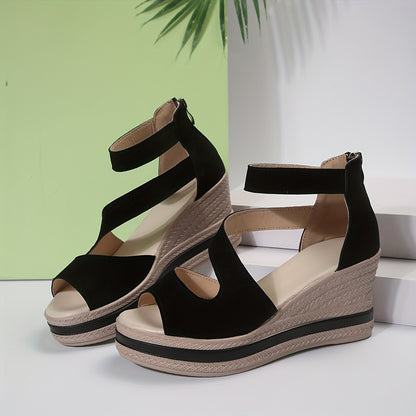 Women’s Wedge Sandals with Zipper