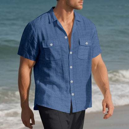 BreezeBay Men’s Casual Holiday Shirt - The Dock Drop