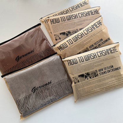 Soft Cashmere-Blend Scarf – Elegant Travel Essential - The Dock Drop