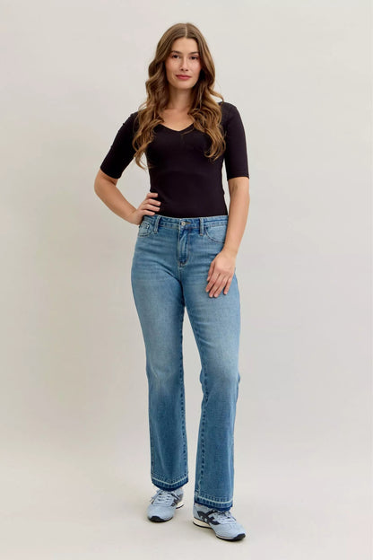 Judy Blue Full Size Mid Rise Slim Bootcut