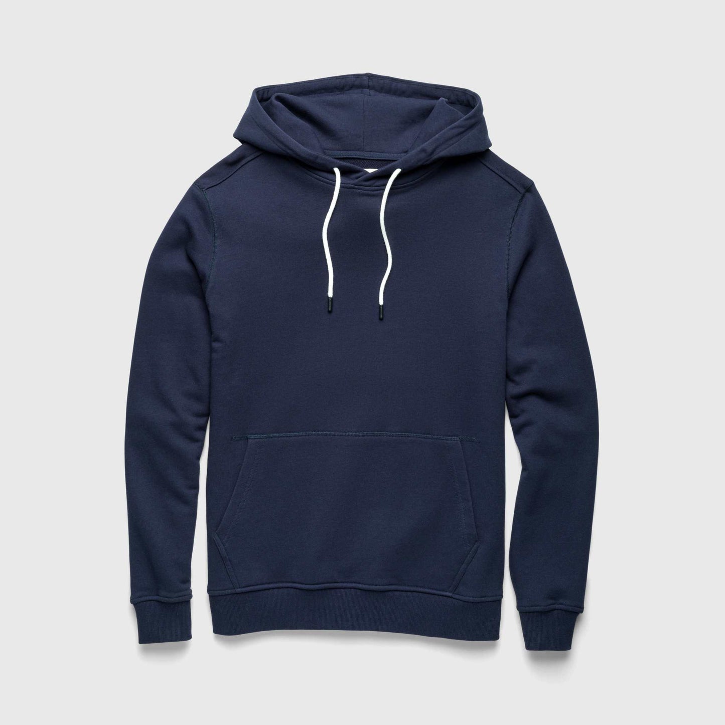 Marine French Terry Hoodie – Navy, Cotton Blend - The Dock Drop