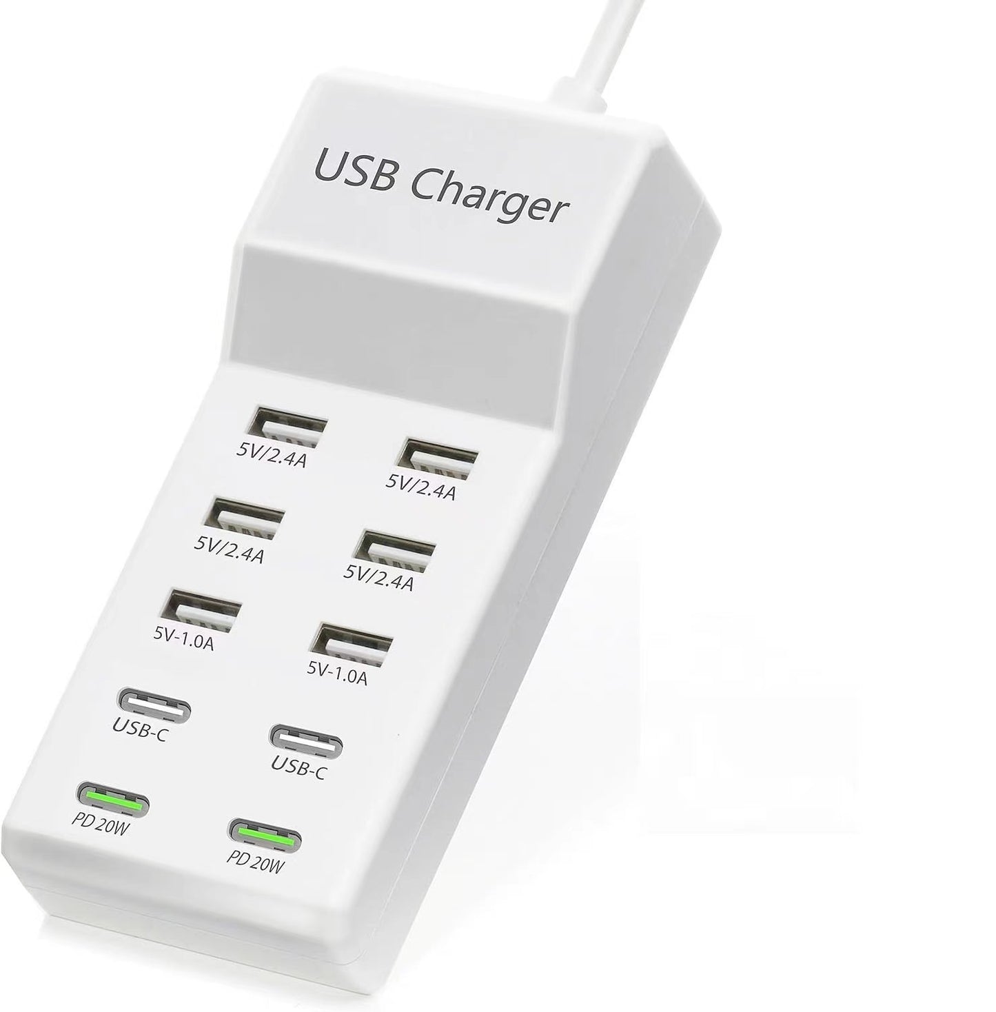 Multi-Port USB Charger – 8 Devices, One Outlet