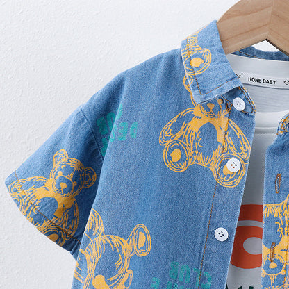 Little Captain’s Denim Set