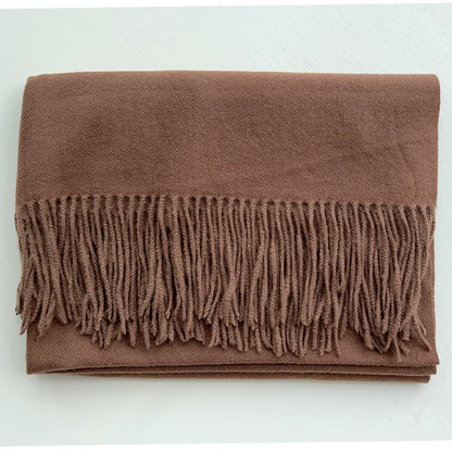 Soft Cashmere-Blend Scarf – Elegant Travel Essential - The Dock Drop