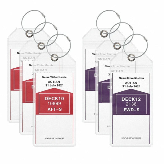 6 Pieces Cruise Luggage Tag Fits – All Norwegian/Princess/Carnival/Costa