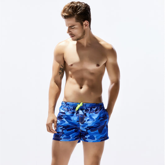 Tropical Print Swim Trunks – Quick-Dry Beach Shorts (S–3XL) - The Dock Drop