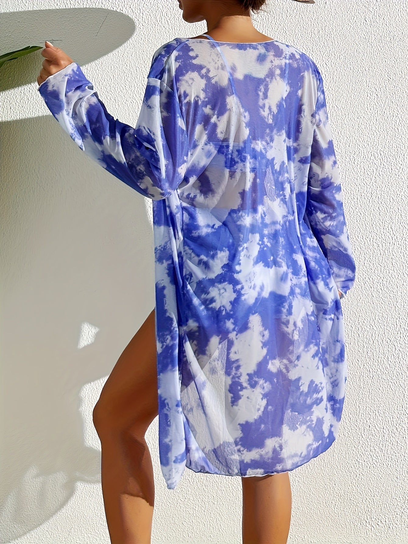 Teen 3-Piece Lounge Set – Cardigan, Crop Top & Shorts (Tie-Dye)