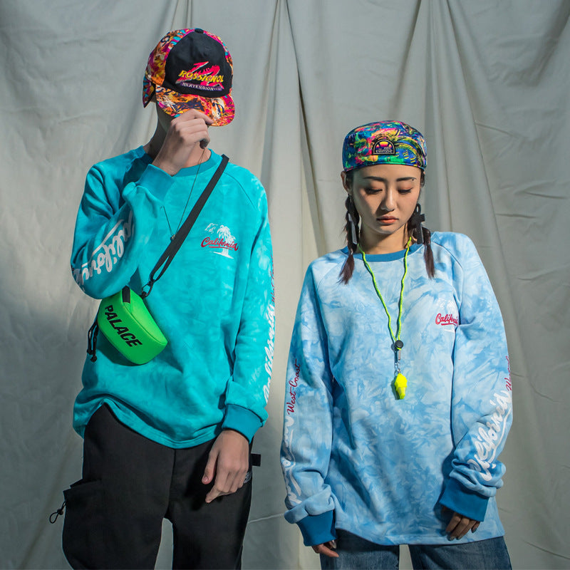 Tie-Dye Crewneck Sweatshirt – Long Sleeve, Unisex Fit - The Dock Drop