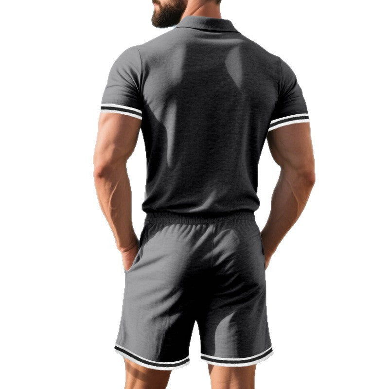 Men’s Polo Shirt & Shorts Set