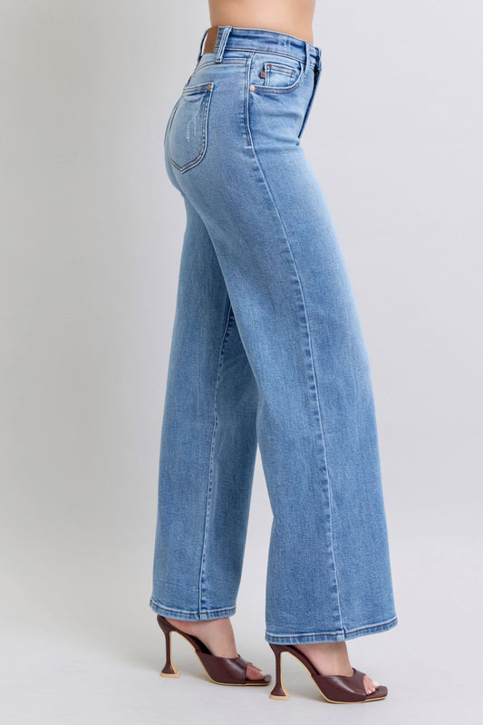 Judy Blue Full Size Wide Leg Jeans – Medium – 1(25)