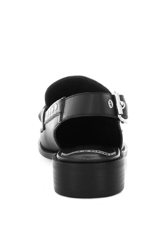 Remykin Braided Penny Strap Loafers – Black – US-7 / UK-5 / EU-38