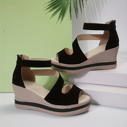 Women’s Wedge Sandals with Zipper