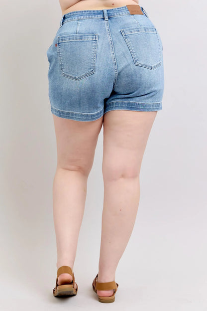 Judy Blue Plus Size High Rise Denim Shorts – Medium – 3XL