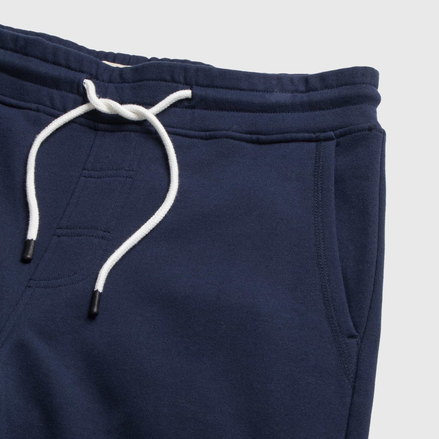 Dune Drawstring Terry Jogger – Navy, Soft French Terry - The Dock Drop