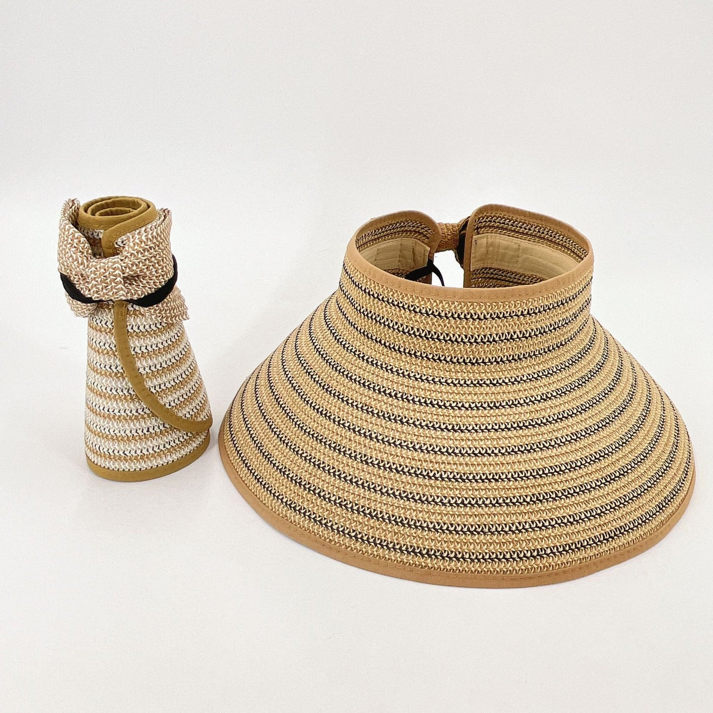 Portside Shade Roll-Up Sun Visor – Breathable, Packable Travel Hat - The Dock Drop