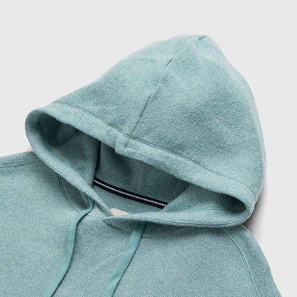 Justin Cashmist Fleece Hoodie – Aqua Heather, Pullover Style - The Dock Drop
